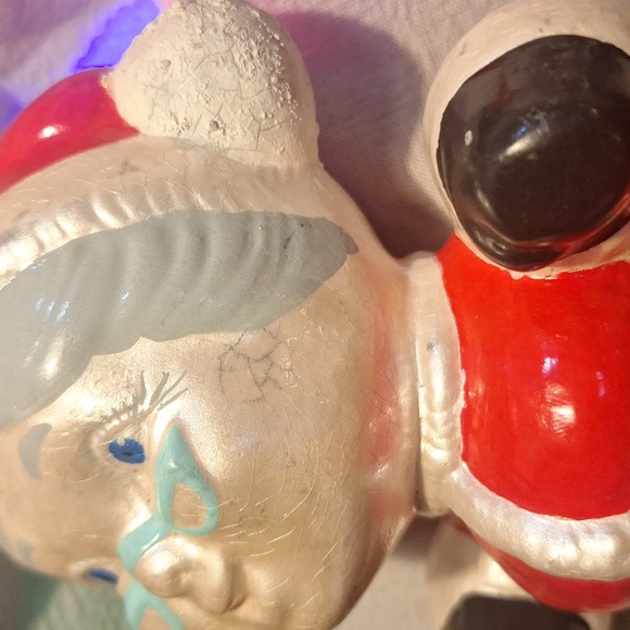 VINTAGE Ceramic Mr and Mrs Claus - Picture 2 of 3